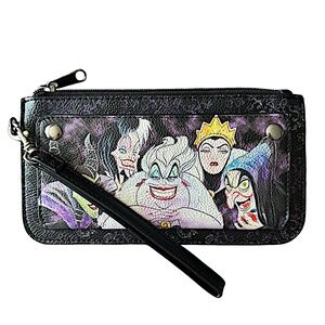DISNEY Loungefly VILLAINS Tech Wallet Wristlet 8”x 4.5”